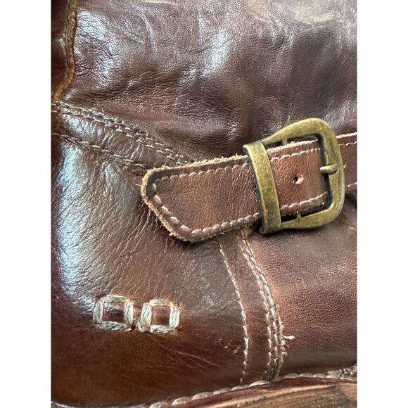 Bed Stu Glaye Tall Riding Knee High Boots Rustic Teak 8.5 - Picture 10 of 13